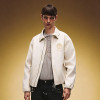 Embroidery Cropped Zip Up Coach Jacket | Men's Causal Jacket | Retro Luxury Streetwear Jacket