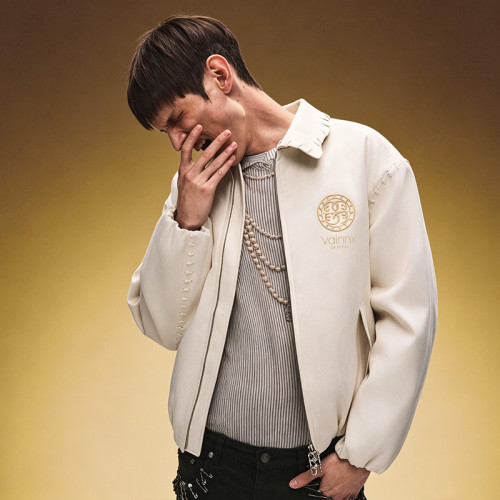 Embroidery Cropped Zip Up Coach Jacket | Men's Causal Jacket | Retro Luxury Streetwear Jacket