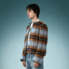 Luxury High Quality Streetwear Jacket | Custom Rhinestone Plaid Jacket | Crop Fit Cardigan Jacket
