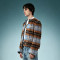 Luxury High Quality Streetwear Jacket | Custom Rhinestone Plaid Jacket | Crop Fit Cardigan Jacket