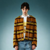 Luxury High Quality Streetwear Jacket | Custom Rhinestone Plaid Jacket | Crop Fit Cardigan Jacket