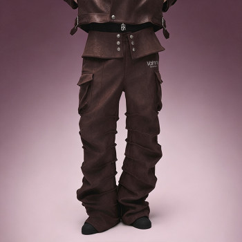 OEM Custom Casual Vintage Pants | Stack leg  Men's Cargo Trousers | Streetwear Apparel Manufacturer