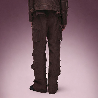 OEM Custom Casual Vintage Pants | Stack leg  Men's Cargo Trousers | Streetwear Apparel Manufacturer
