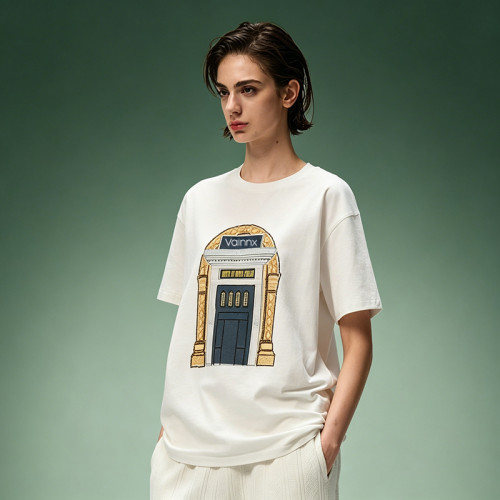 Vintage Casual T-shirt | Custom Digital Print T-Shirt | 250GSM Heavyweight 100% Cotton T-shirt