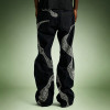 Custom Designer Streetwear Jeans | Wide Leg Rhinestone Pants | High Quality High Waist Jeans
