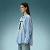 Custom 260 Gsm Cotton Shirt | Stripe Oversize Screen Print Shirt | Men's Streetwear Shirt