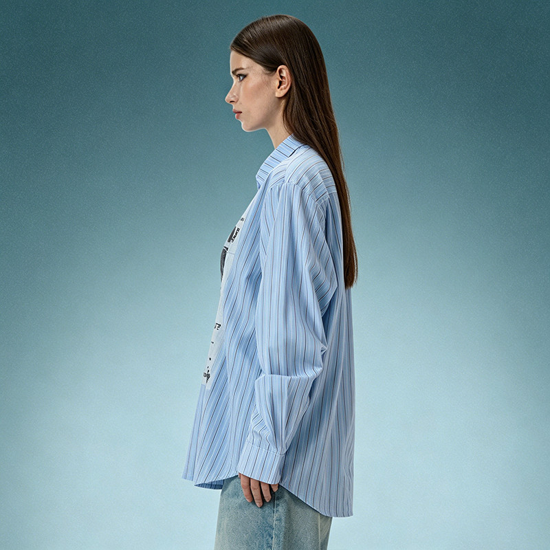 Stripe Oversize Shirt