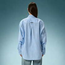 Custom 260 Gsm Cotton Shirt | Stripe Oversize Screen Print Shirt | Men's Streetwear Shirt
