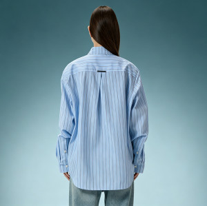 Custom 260 Gsm Cotton Shirt | Stripe Oversize Screen Print Shirt | Men's Streetwear Shirt