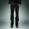 Custom Patchwork Embroidery Pants | Straight Leg Casual Pants | Glossy Faux Leather Bootcut Pants