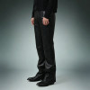 Custom Patchwork Embroidery Pants | Straight Leg Casual Pants | Glossy Faux Leather Bootcut Pants