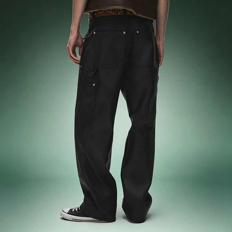 Faux Leather Trousers