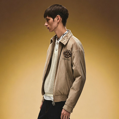Custom Zip Up Bomber Jacket | Men's Embroidery Jacket | Cropped Streetwear Outerwear Jacket
