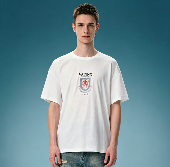 Heavyweight 100% Cotton T-shirt | Custom DTG Print Loose Fit T-Shirt | Oversized Unisex T-shirt