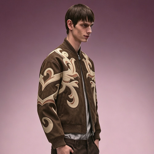 Custom Men Bomber Jacket | Men's Varsity Baseball Jacket | Appliqué Patchwork Retro Jacket