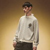 Jacquard Textured Knit Hoodie | Crew Neck Embroidered Sweatshirt | Streetwear Hoodie Manufacturer