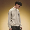 Jacquard Textured Knit Hoodie | Crew Neck Embroidered Sweatshirt | Streetwear Hoodie Manufacturer