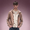 Custom Washed Velvet Fleece Hoodie | Oversized Zip Up Hoodie For Men | Patchwork Embroidery Sweatshirt