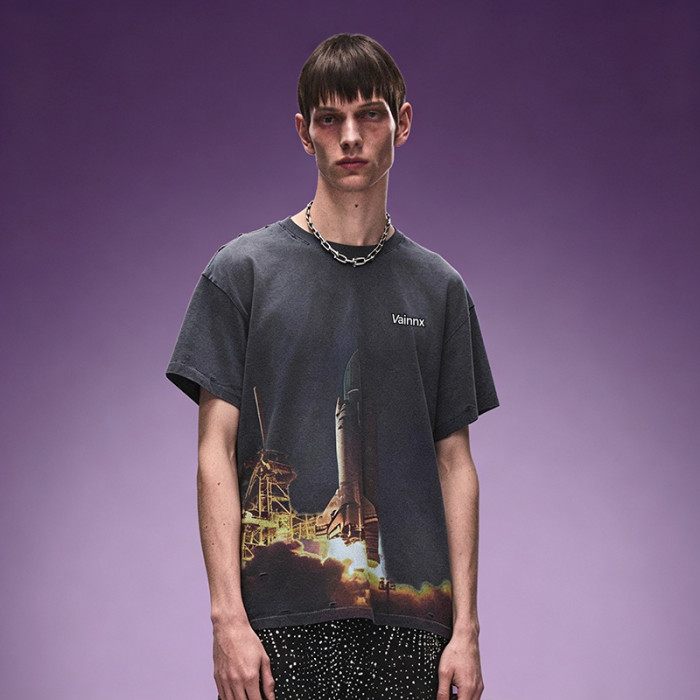 Custom Graphic Print Distressed Grunge Tee | Streetwear Short Sleeve Tee | Oversized Unisex T-Shirt