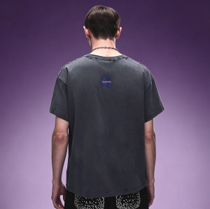 Custom Graphic Print Distressed Grunge Tee | Streetwear Short Sleeve Tee | Oversized Unisex T-Shirt