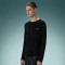 Custom Cotton Slim Fit T-shirt | Lightweight Long Sleeve T-shirt | Panel Spliced Snap Placket Gothic Tee