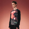 Custom Men's Long Sleeve Digital Print Tee | Thick Cotton Designer T-shirt | Men's  Y2K Streetwear Tee