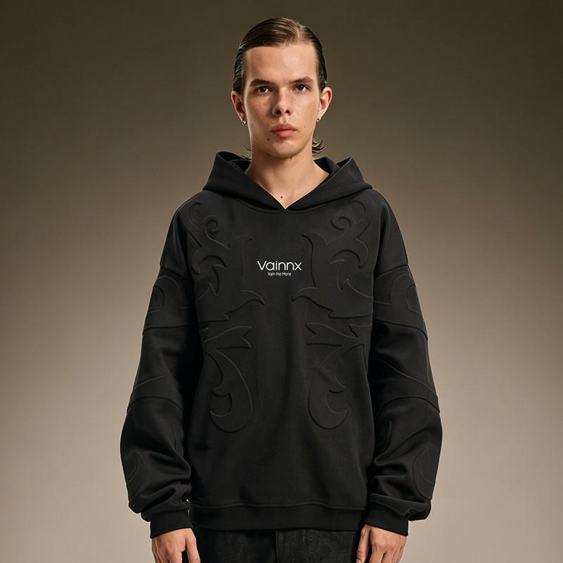 Drop Shoulder Casual Hoodie