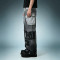 OEM ODM Custom Logo Patchwork Pants | Multi Pocket Cargo Pants | Acid Wash Wide Leg Trousers