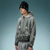 Custom Screen Print Hoodie | Vintage Acid Wash Zip Up Hoodie | Crop Fit Streetwear Hoodie