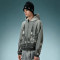 Custom Screen Print Hoodie | Vintage Acid Wash Zip Up Hoodie | Crop Fit Streetwear Hoodie