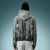 Custom Screen Print Hoodie | Vintage Acid Wash Zip Up Hoodie | Crop Fit Streetwear Hoodie
