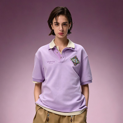 Vintage Casual T-shirt | Custom Oversized Polo T-Shirt | Pique 100% Cotton Unisex T-shirt