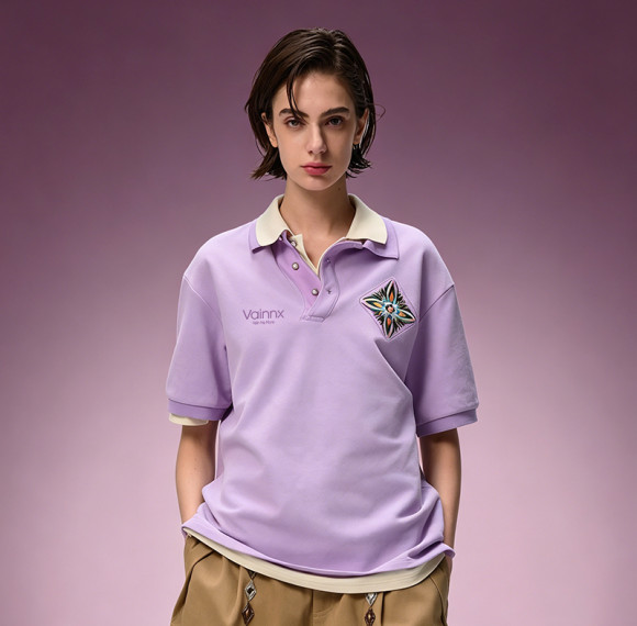 Vintage Casual T-shirt | Custom Oversized Polo T-Shirt | Pique 100% Cotton Unisex T-shirt