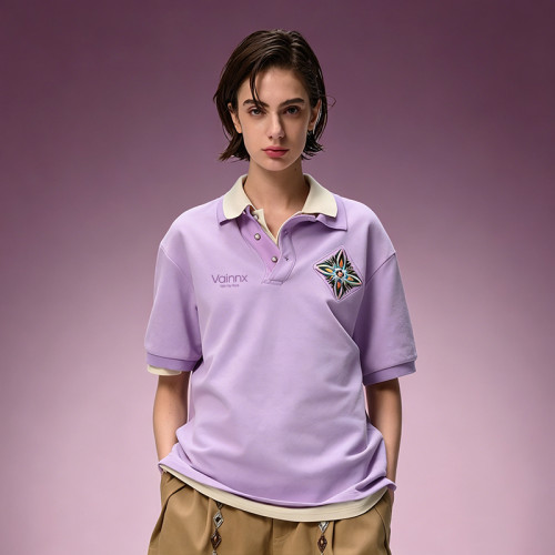 Vintage Casual T-shirt | Custom Oversized Polo T-Shirt | Pique 100% Cotton Unisex T-shirt