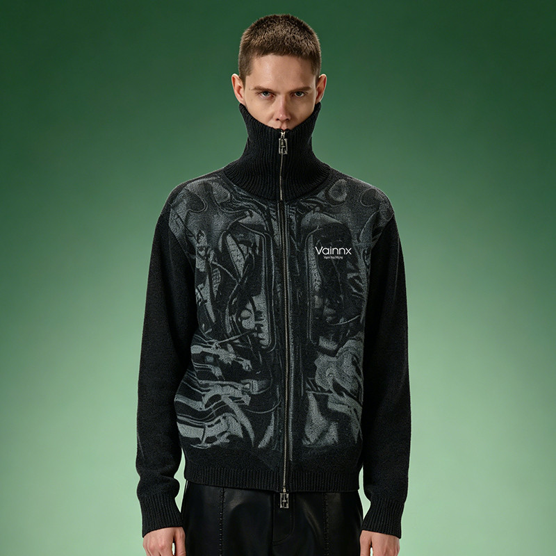 Graphic Jacquard Sweater