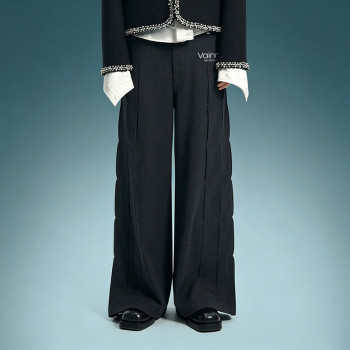 OEM ODM Custom Logo Luxury Streetwear Pants | High Quality Baggy Pants | Wide Leg Suit Pants