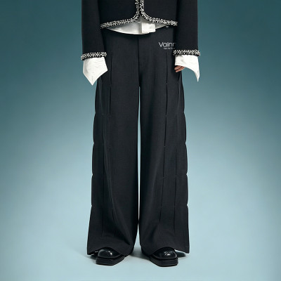 OEM ODM Custom Logo Luxury Streetwear Pants | High Quality Baggy Pants | Wide Leg Suit Pants