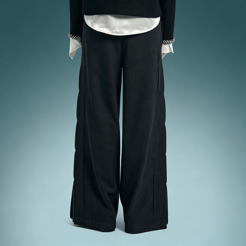 OEM ODM Custom Logo Luxury Streetwear Pants | High Quality Baggy Pants | Wide Leg Suit Pants