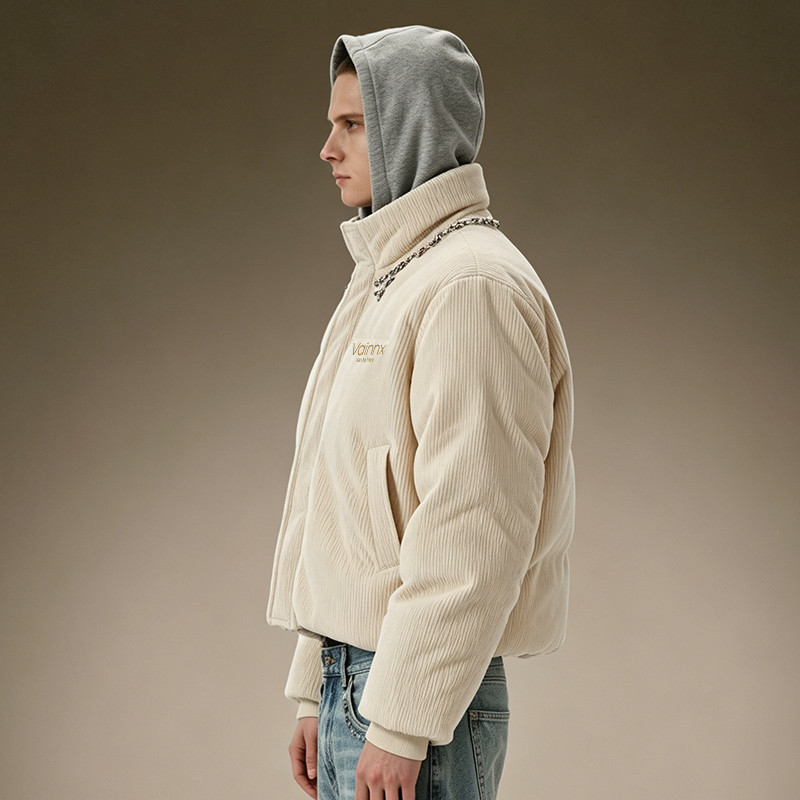 Cropped Zip Up Coat