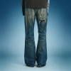 OEM Custom Y2K Streetwear Jeans | Vintage Washed Denim Pants | Wide Flare Distressed Jeans