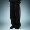 Custom Stripe Elastic Waist Pants | Wide Leg Jogger Pants | Wrinkle Resistant Quick Dry Pants
