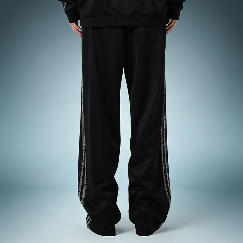 Stripe Elastic Waist Pants
