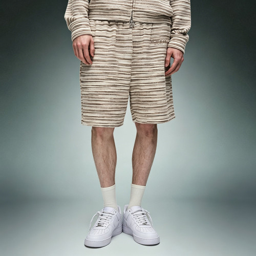 Custom Casual Sports Shorts | Men's Stripe Knee Length Shorts | Drawstring Waist Cotton Shorts