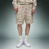 Custom Casual Sports Shorts | Men's Stripe Knee Length Shorts | Drawstring Waist Cotton Shorts