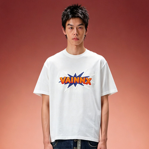 Custom Digital Print T shirt | Vintage Streetwear Short Sleeve Tee | Oversize 250GSM Cotton T-shirt
