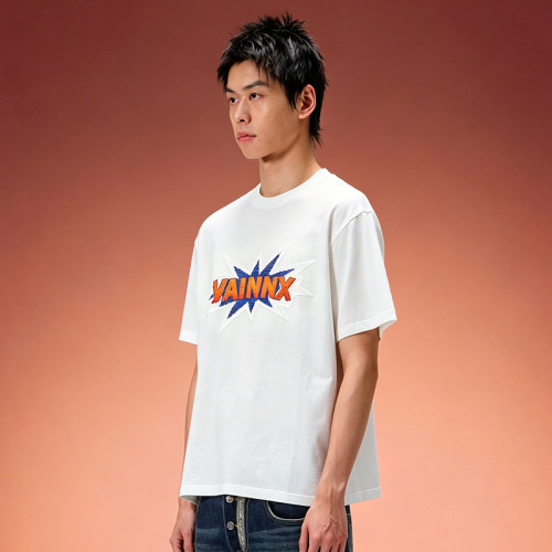 Custom Digital Print T shirt | Vintage Streetwear Short Sleeve Tee | Oversize 250GSM Cotton T-shirt