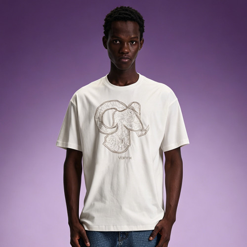 Custom Printed Boxy Fit T-Shirt | Vintage Short Sleeve Tee | 240GSM Cotton Men's Streetwear T-Shirt