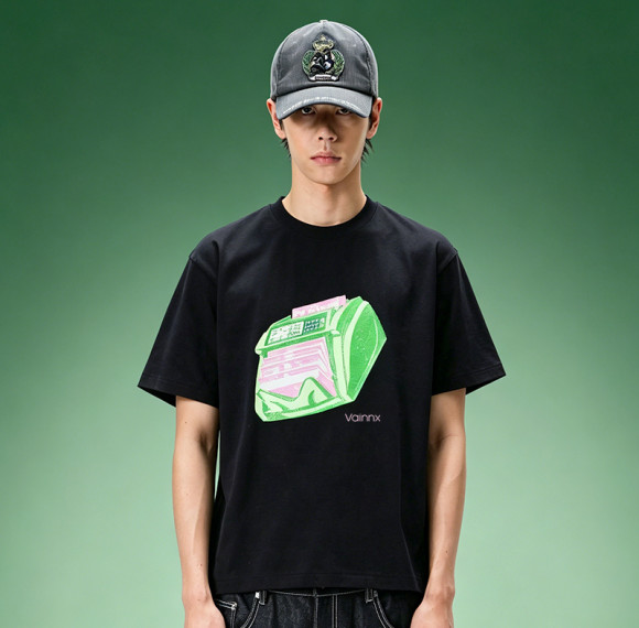 Custom Streetwear T-Shirt | 100% Cotton Short Sleeve Tee | Screen Print Oversized Drop Shoulder T-Shirt
