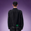 Custom Washed Vintage Denim Jacket | Streetwear Cropped Jacket | Stand Collar Men's Casual Zip Jacket
