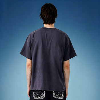 Custom Graphic Print Tee | 100% Cotton Streetwear Short Sleeve Tee | Acid Washed Cotton T-shirt